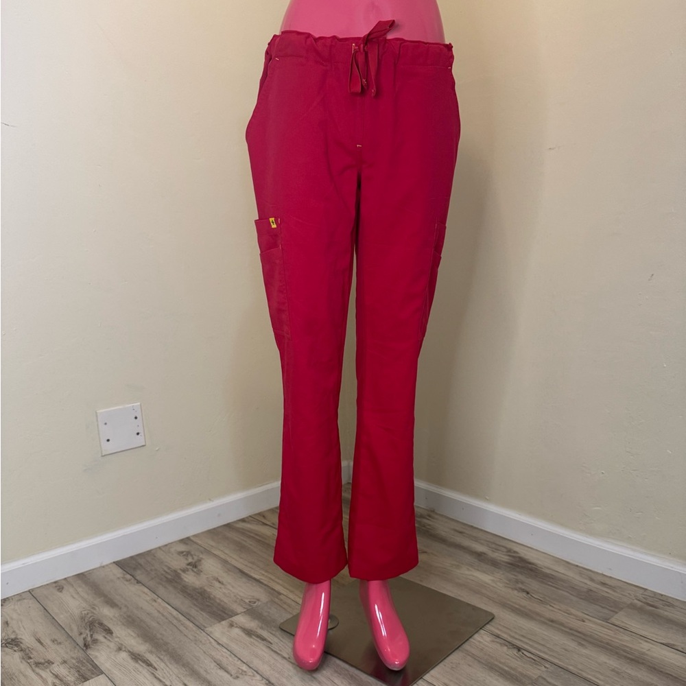 FIGS Women’s Scrub Pants | XS | Red Drawstring Medical Uniform